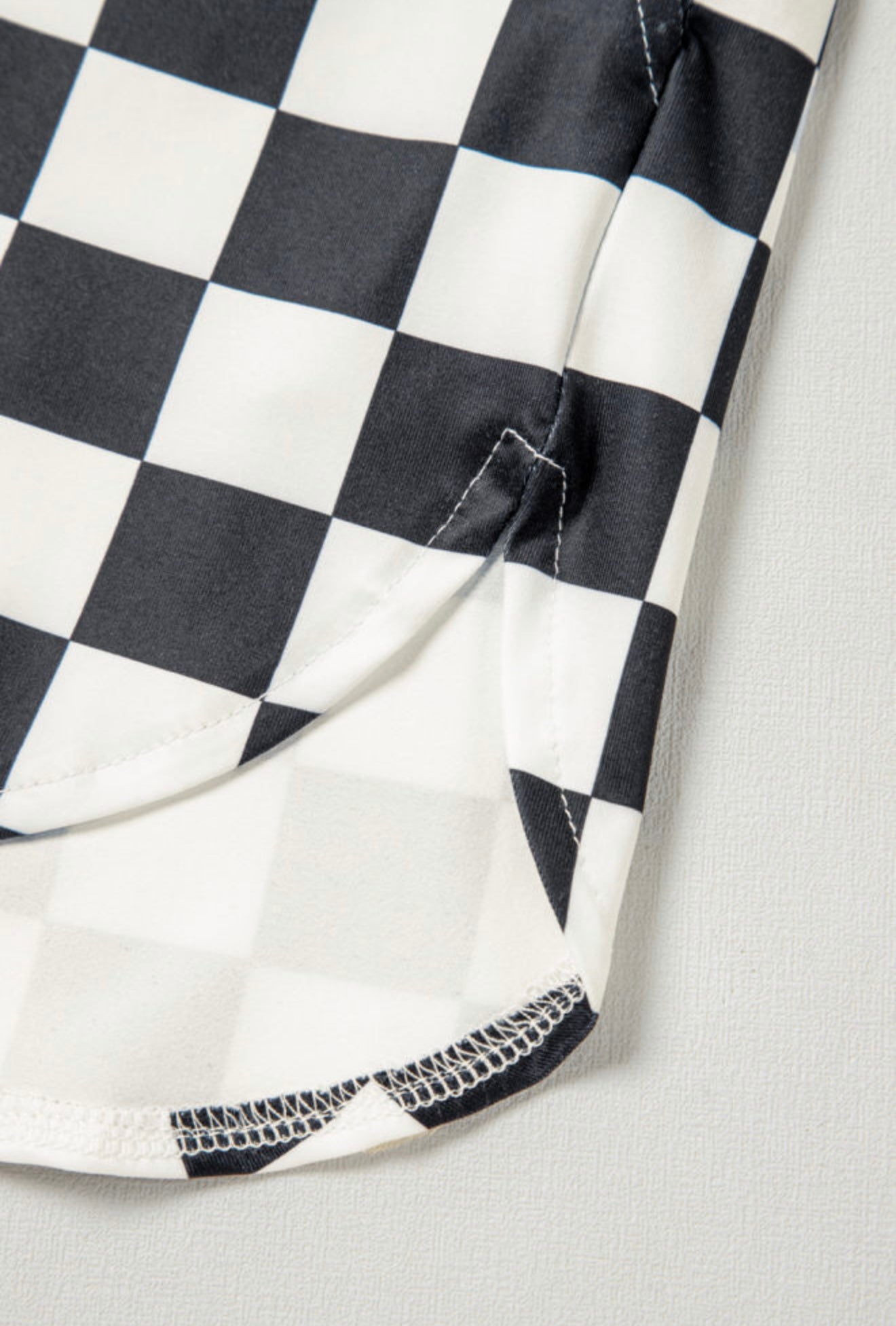 Black + White Checkered Shorts - RTS