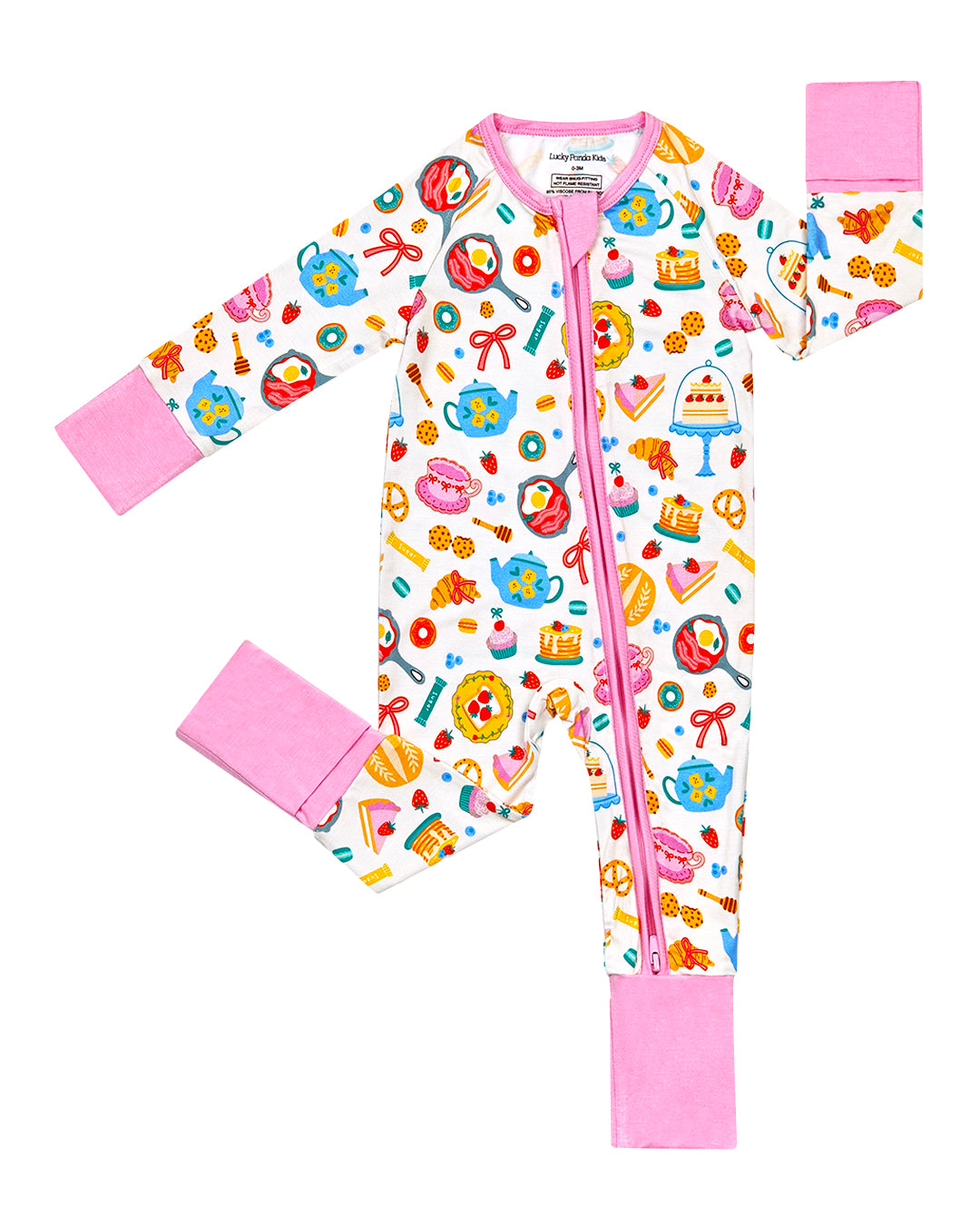 Bamboo Zip Romper | Breakfast Whimsy