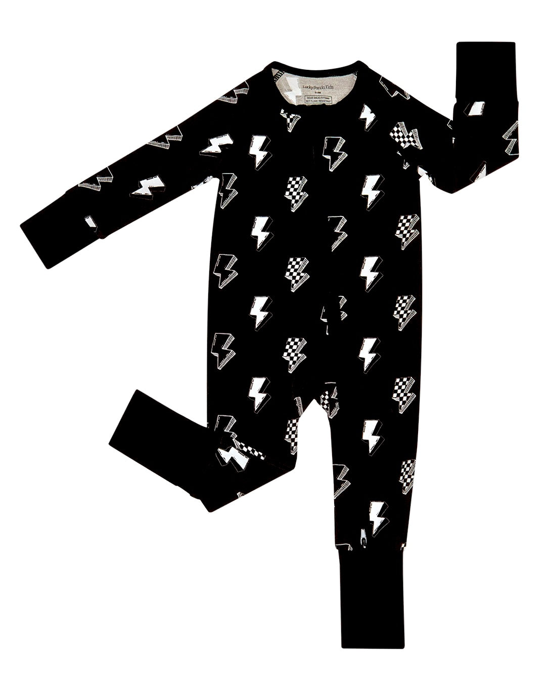 Bamboo Zip Romper | Ink Bolts
