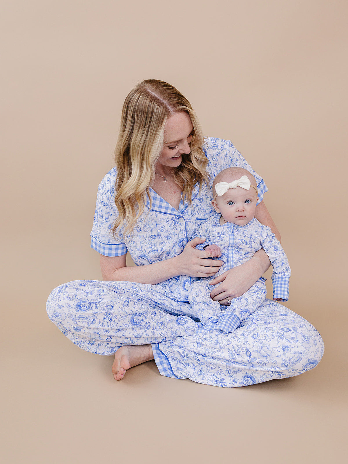 Bamboo Women's Pajamas| Blue Flowers