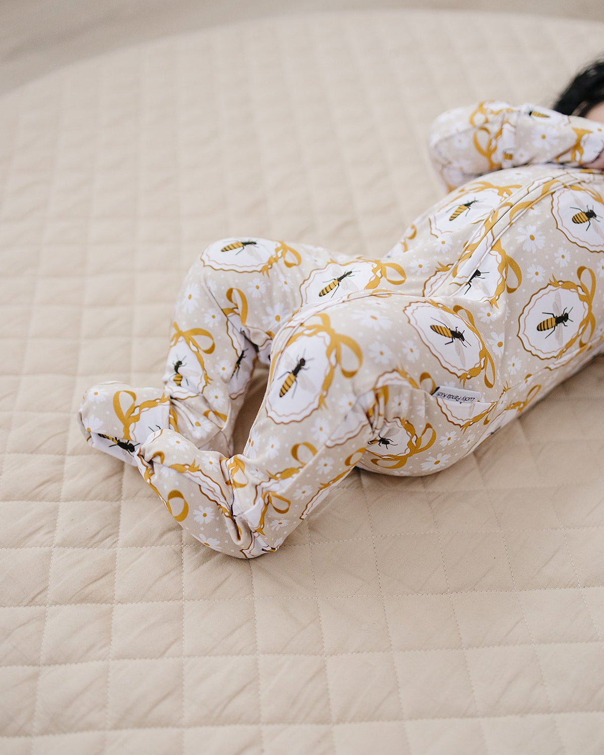 Bamboo Zip Romper | Honey Bee