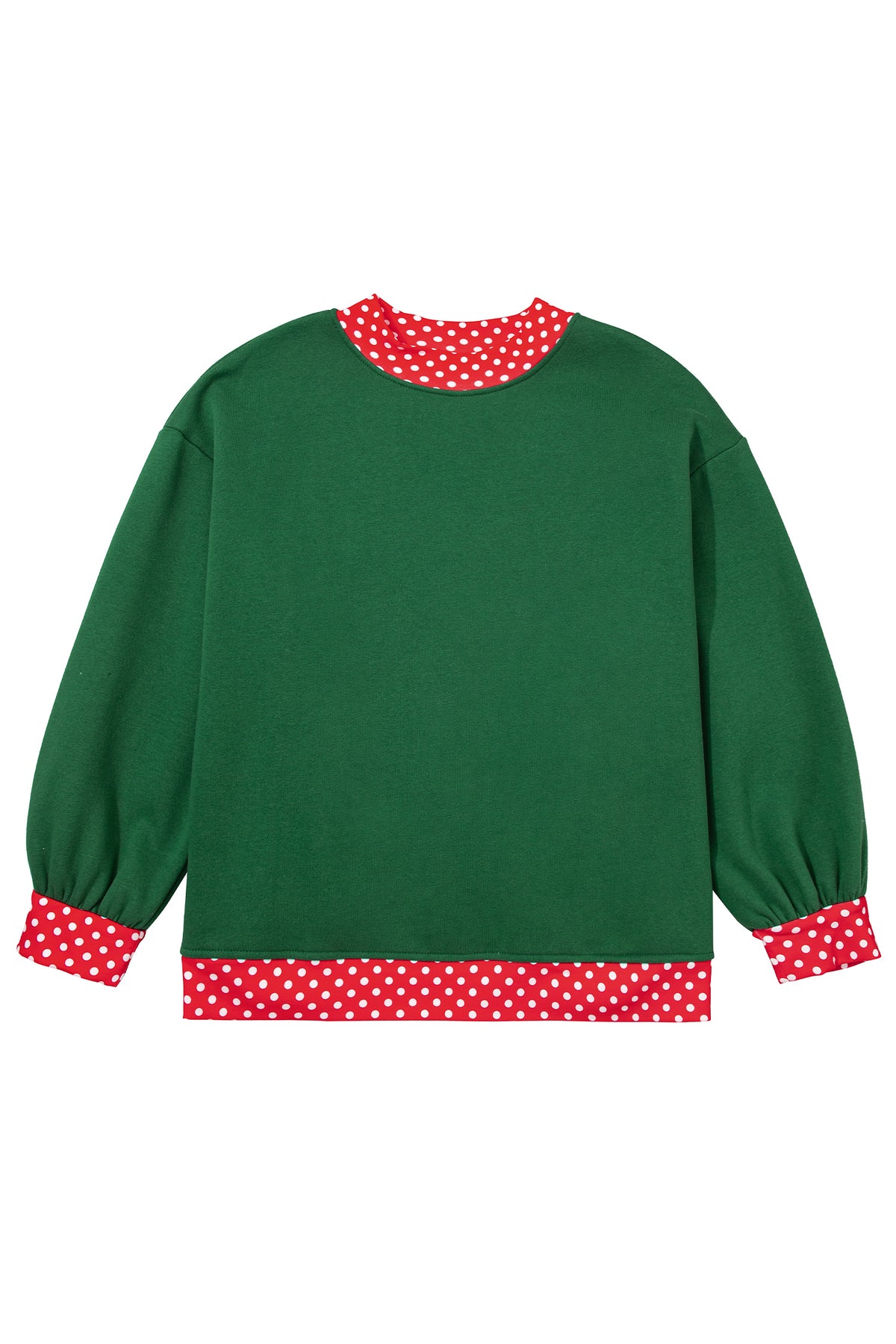 Polka Dot Accents Sweatshirt