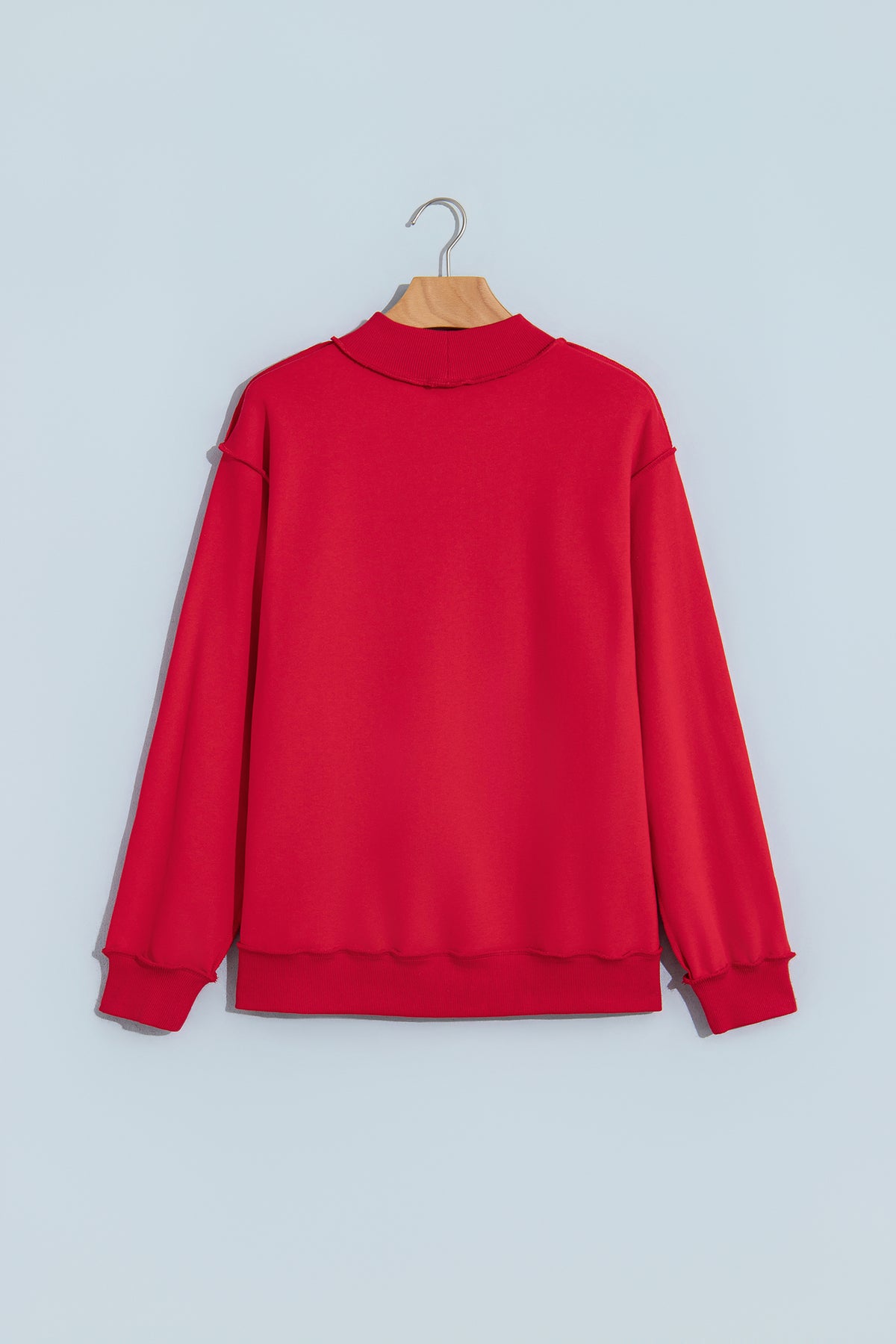 Fiery Red Jesus Saves Baggy Sweatshirt