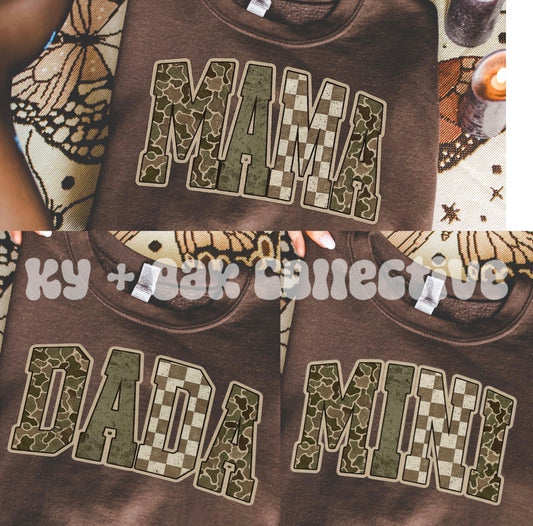 Camo + Checks Mini