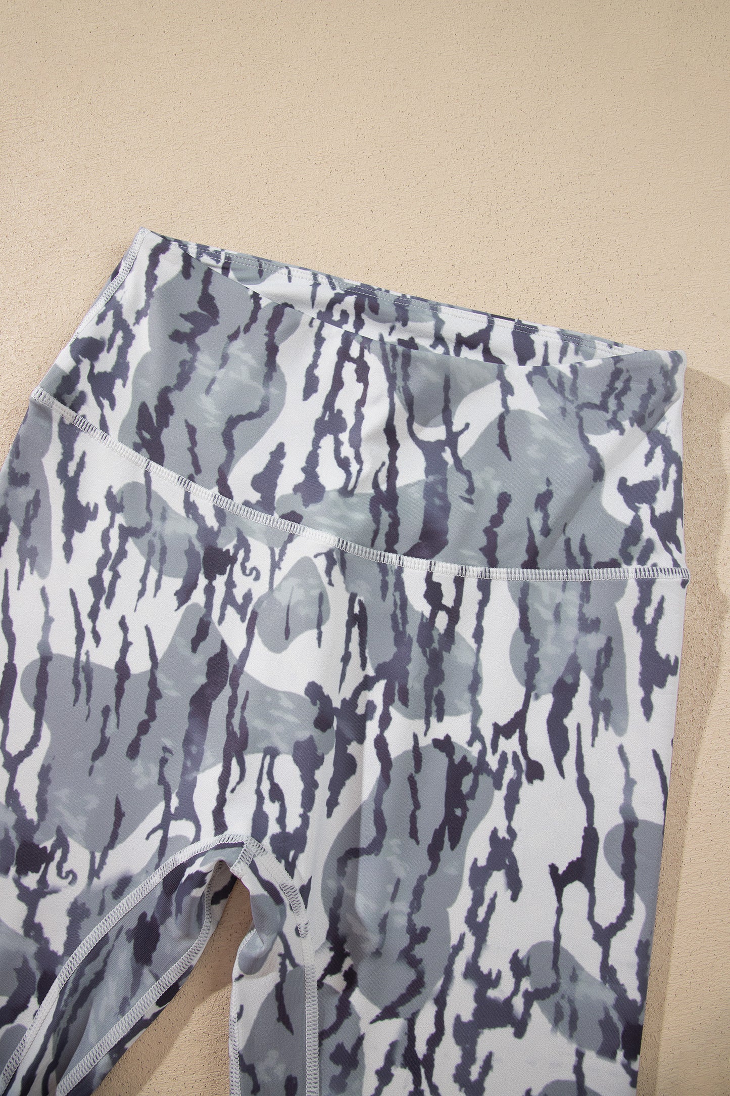 Multicolor Camouflage Pattern High Waist Leggings