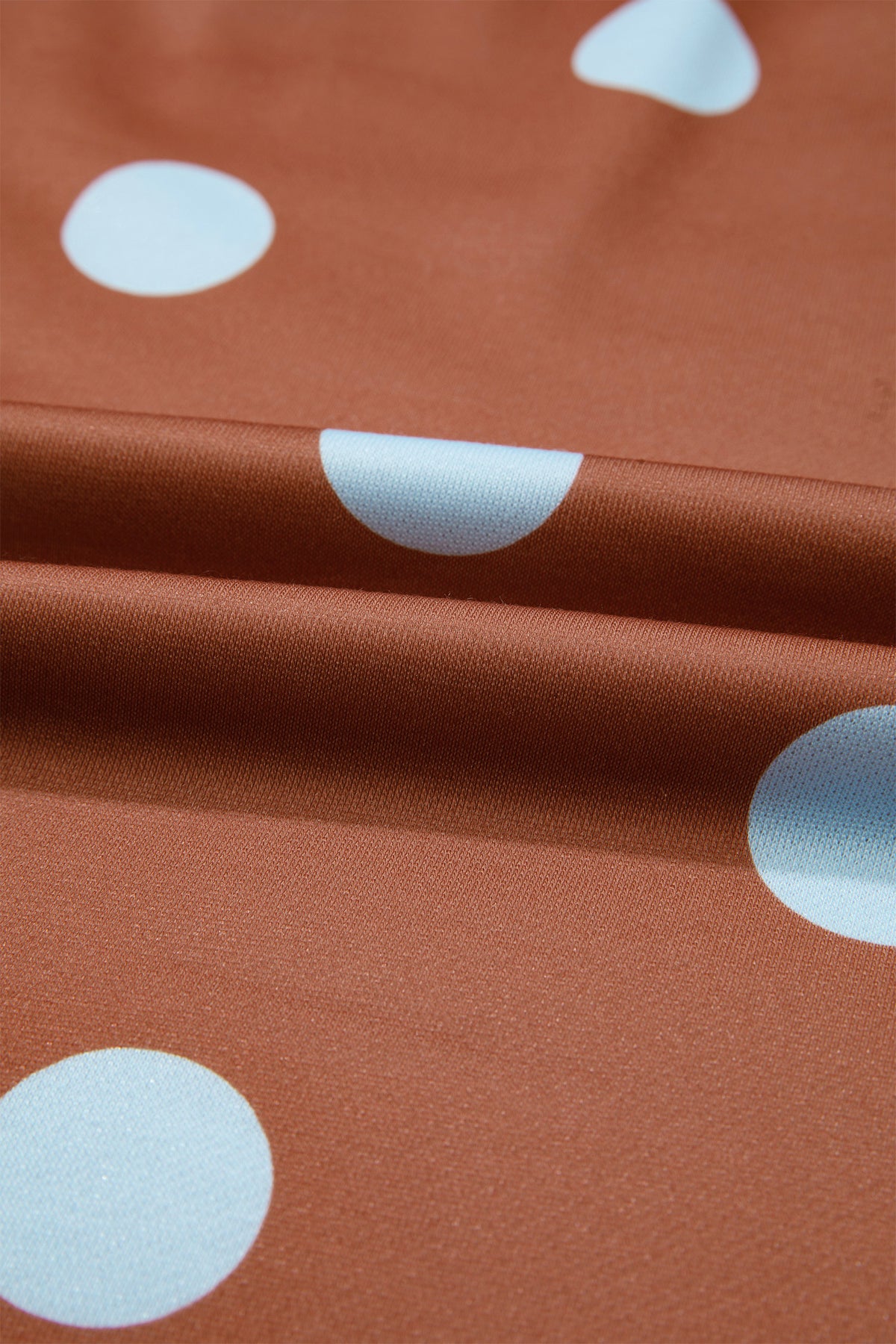 Polka Dot Print Contrast Detail Oversized Sweatshirt