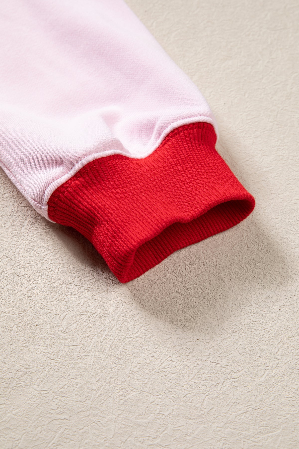 Polka Dot Letter Graphic Colorblock Sweatshirt