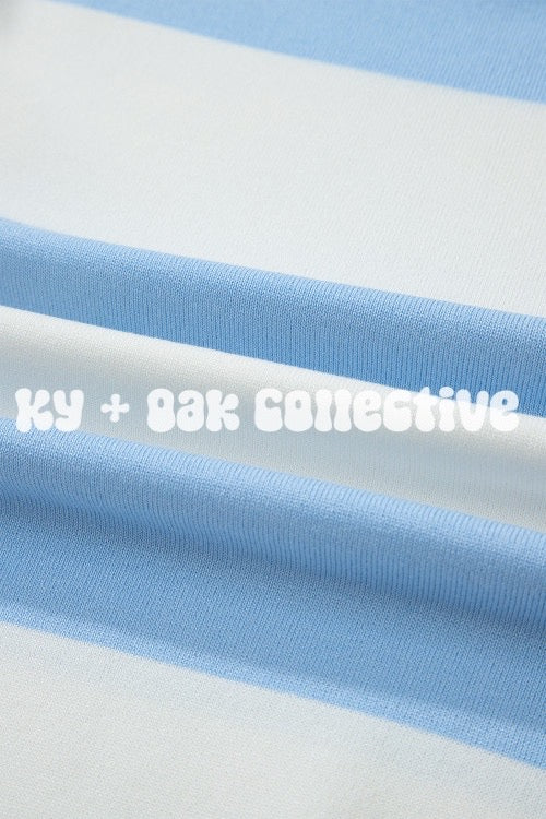 Sky Blue Stripe Tee
