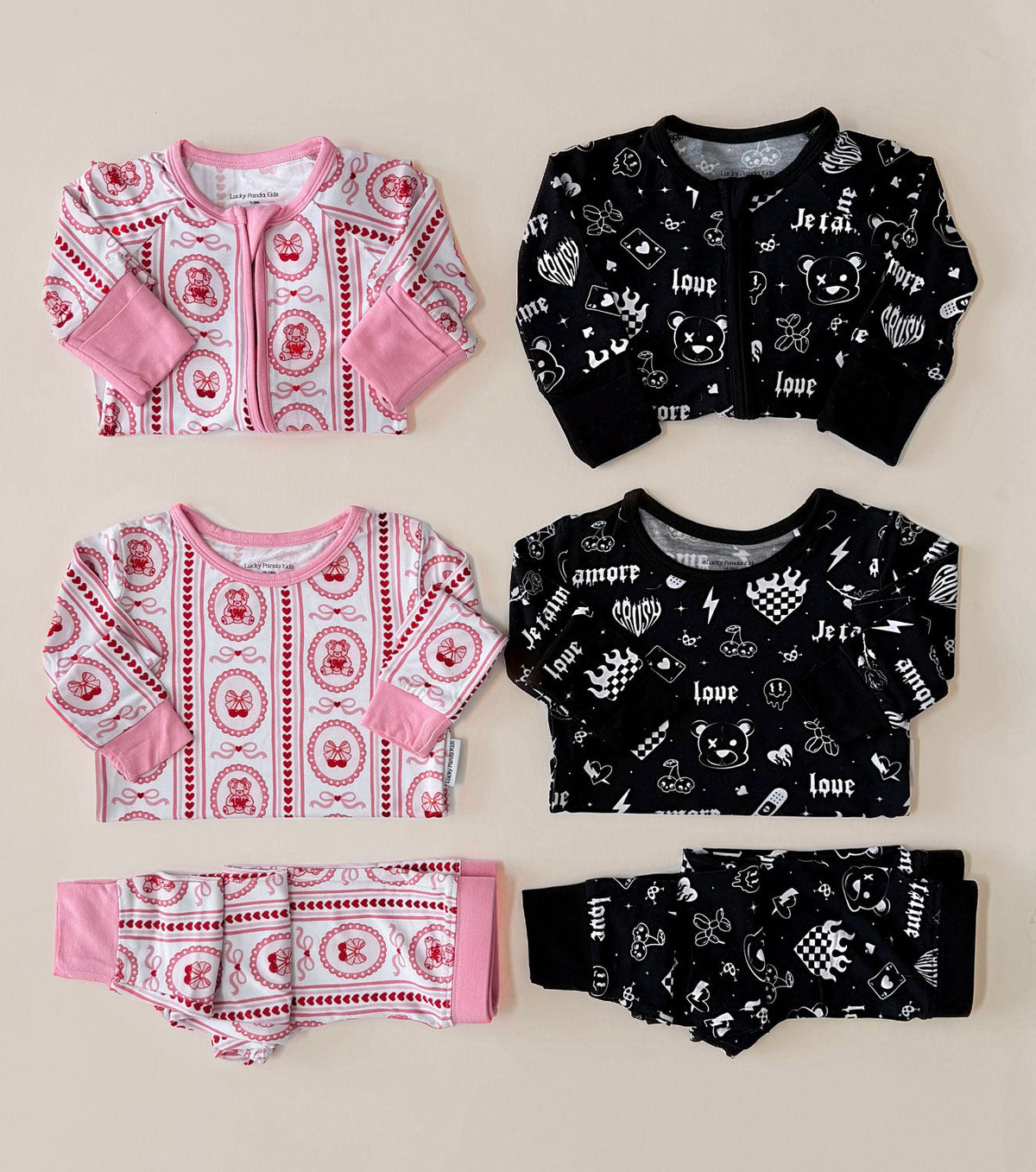 Bamboo Two Piece Set | Cherry Bear