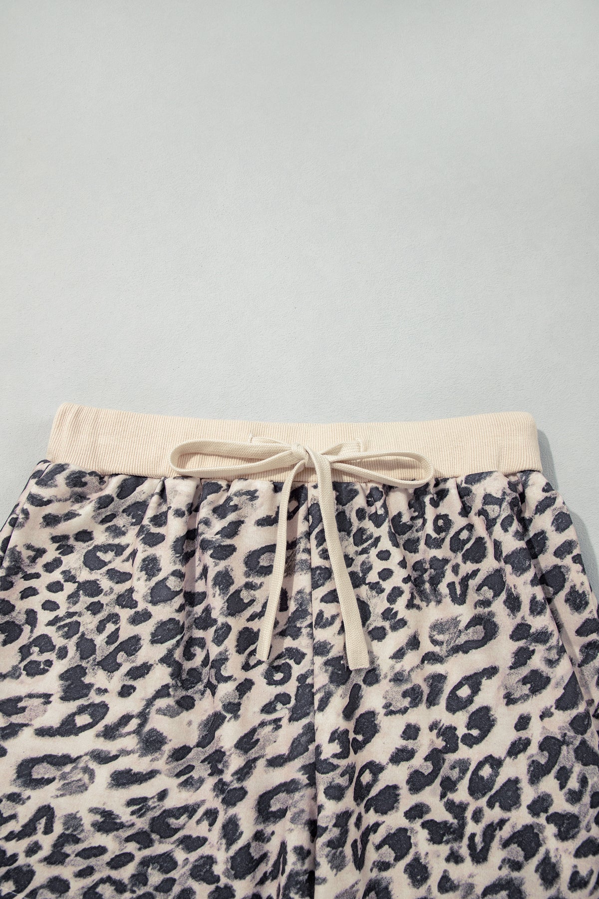 Leopard Zip-Up + Shorts Set