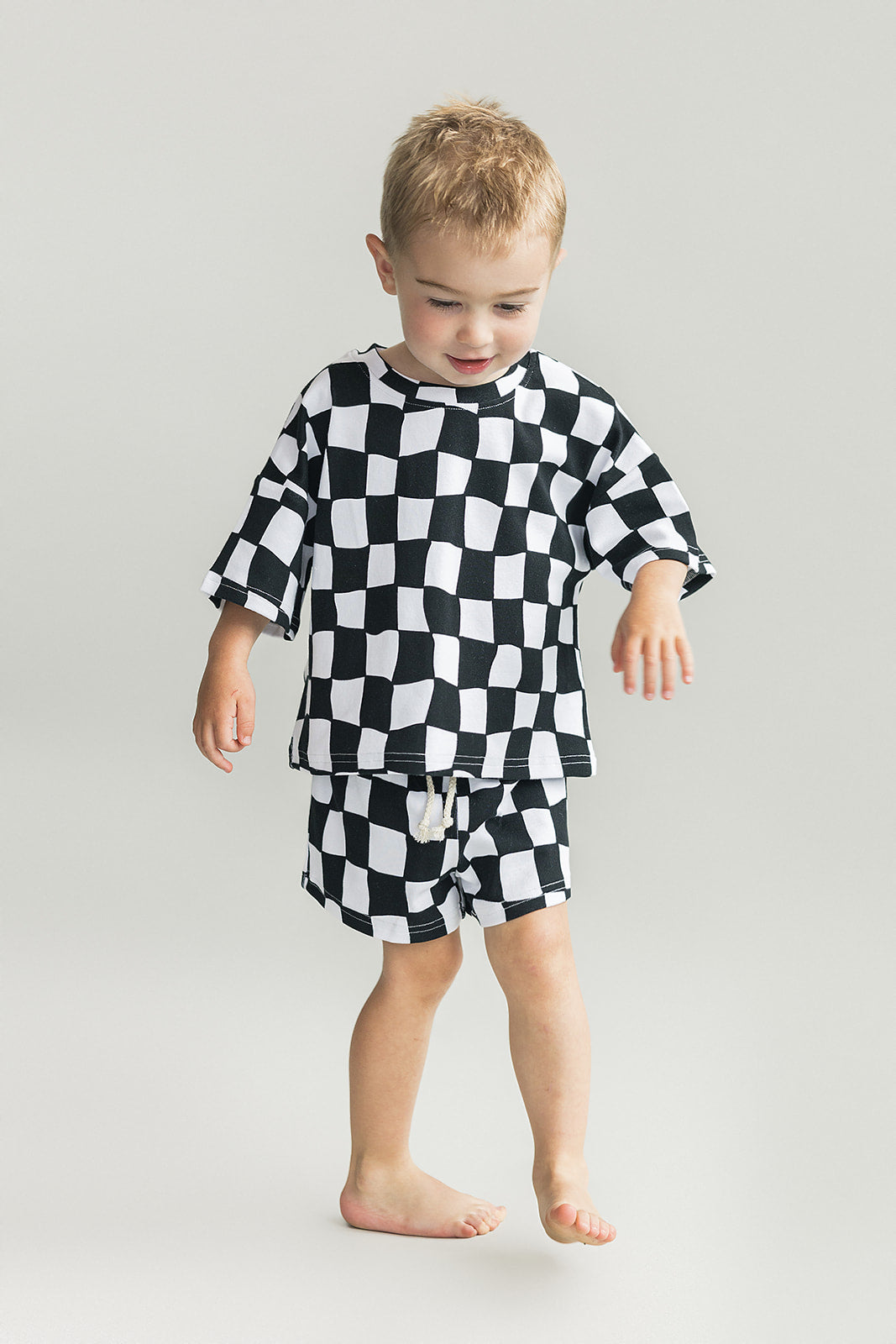 Shorts Set | Wavy Checkered