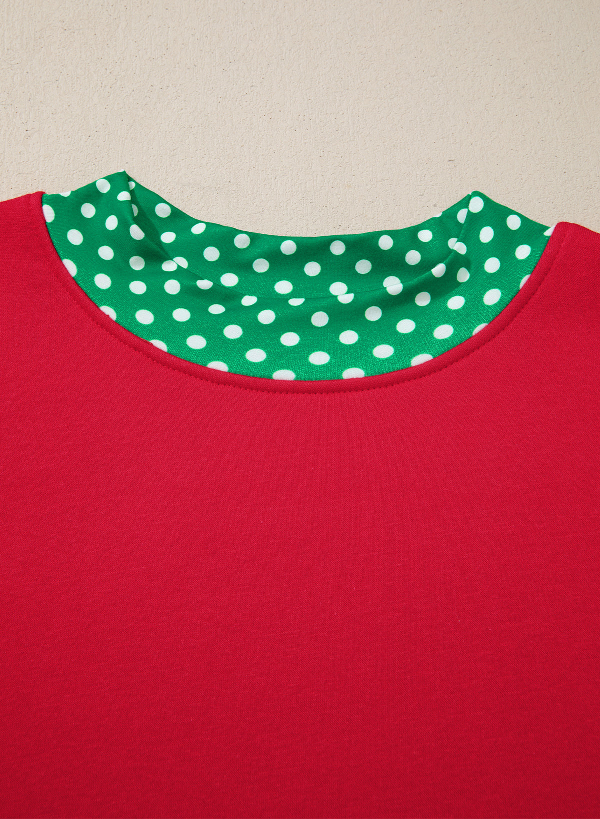 Polka Dot Accents Sweatshirt