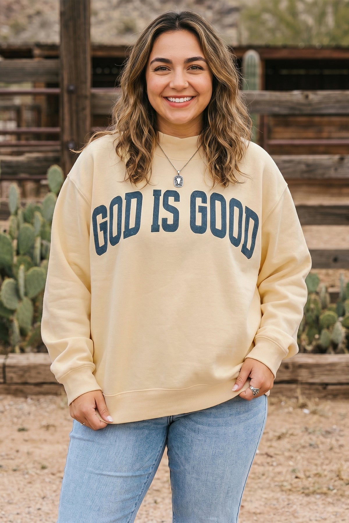 Jesus Long Sleeve Oversized Sweatshirt