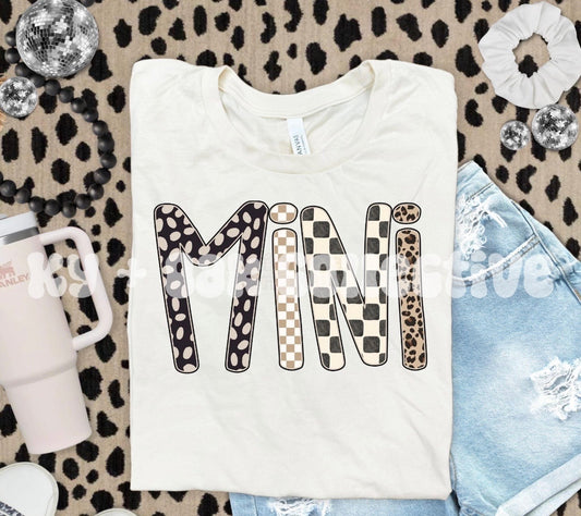 Neutral Dots + Checks Mini