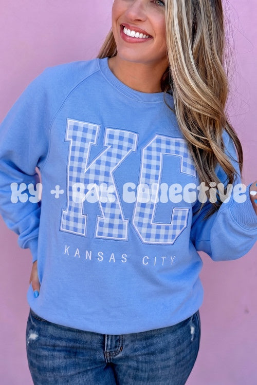 KC Gingham Long Sleeve Top