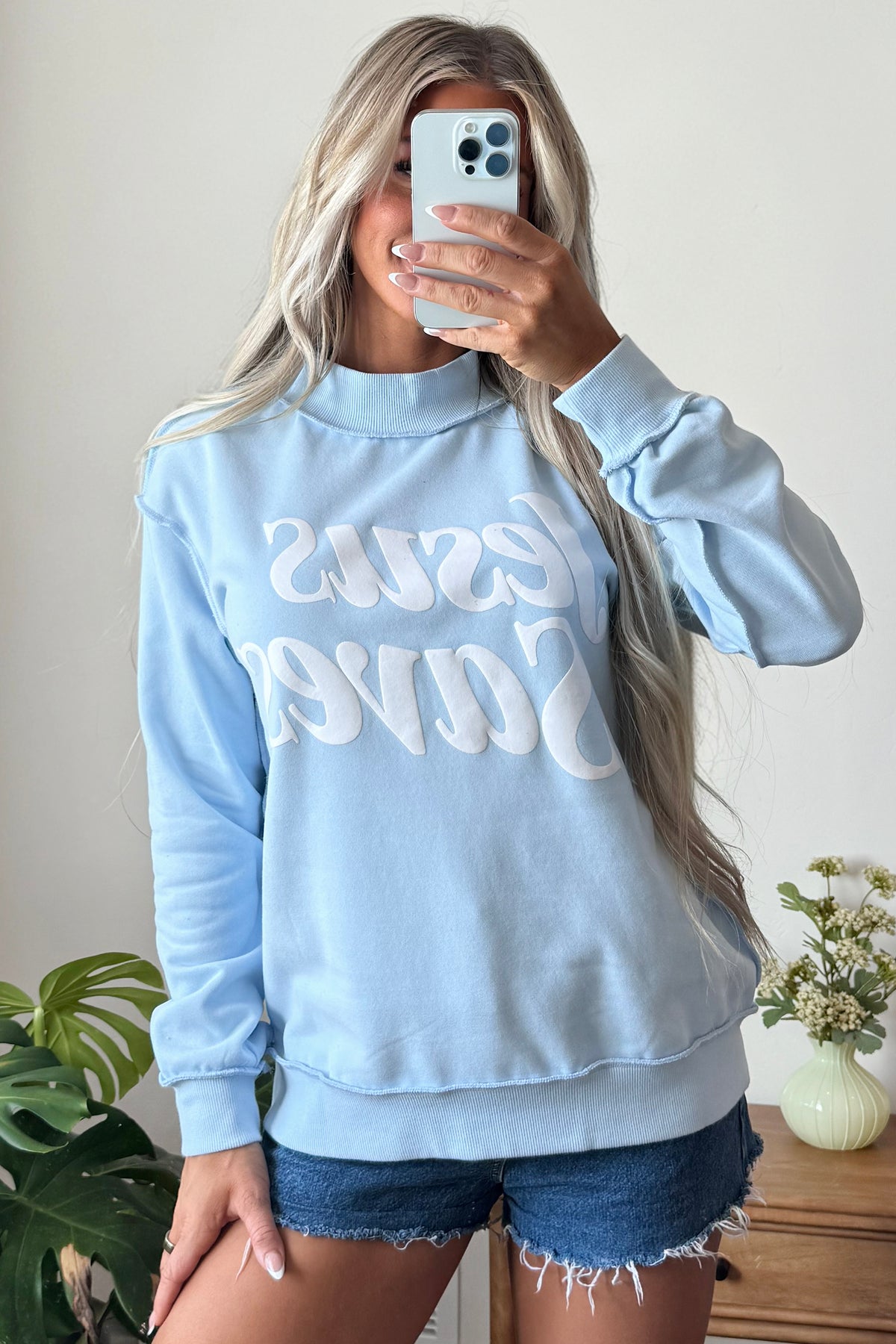 Jesus Saves Baggy Sweatshirt