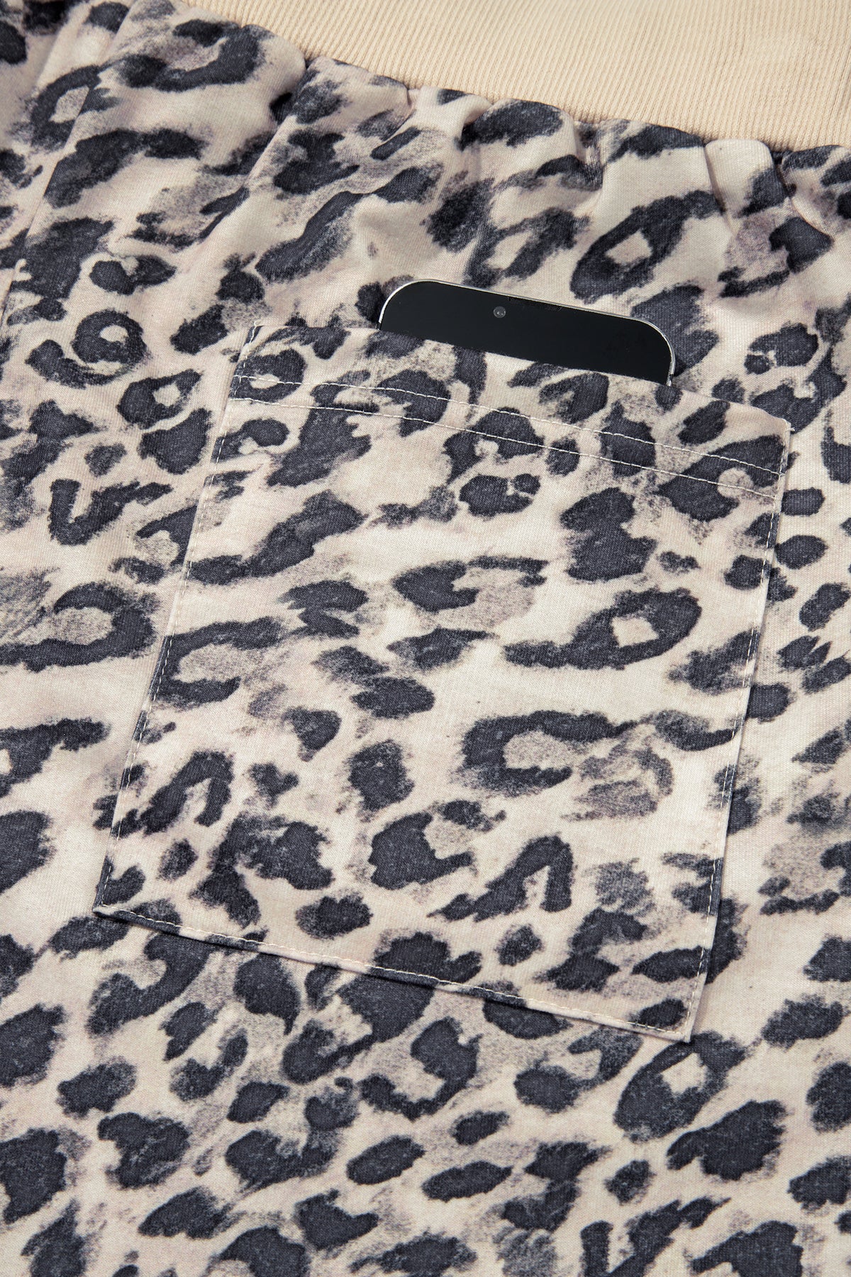 Leopard Zip-Up + Shorts Set