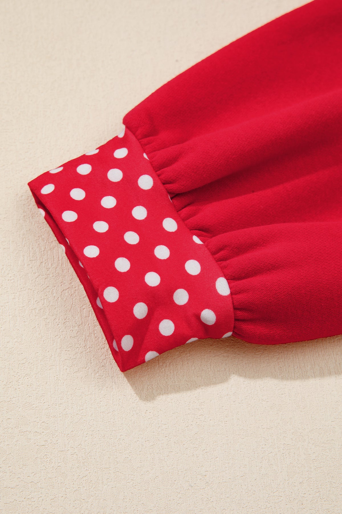 Polka Dot Accents Sweatshirt