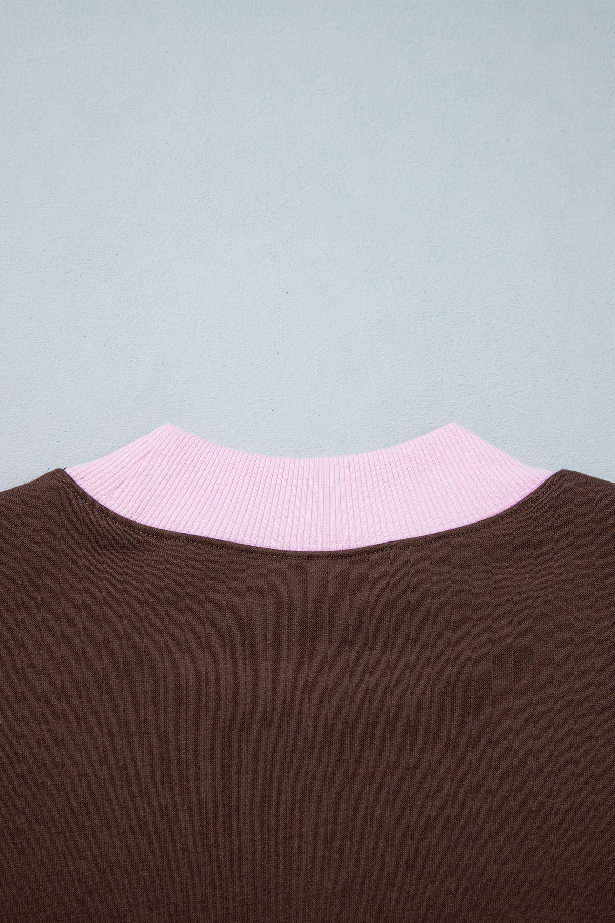Polka Dot Letter Graphic Colorblock Sweatshirt