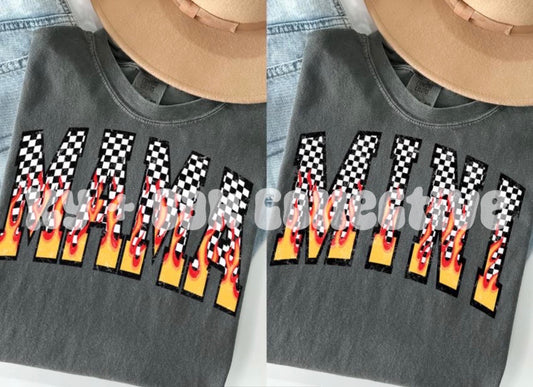 Flaming Checks Mini