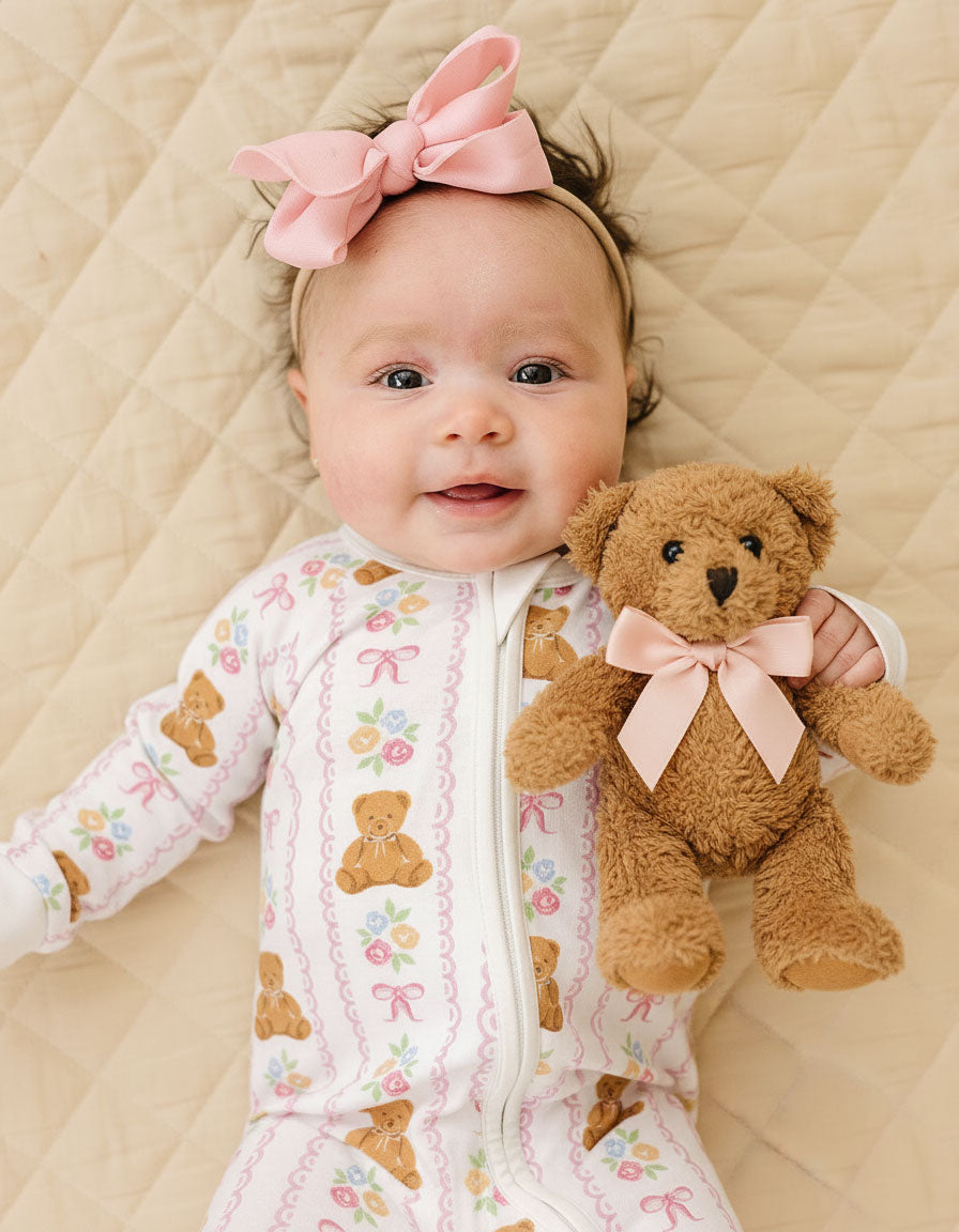 Bamboo Zip Romper | Honey Bear