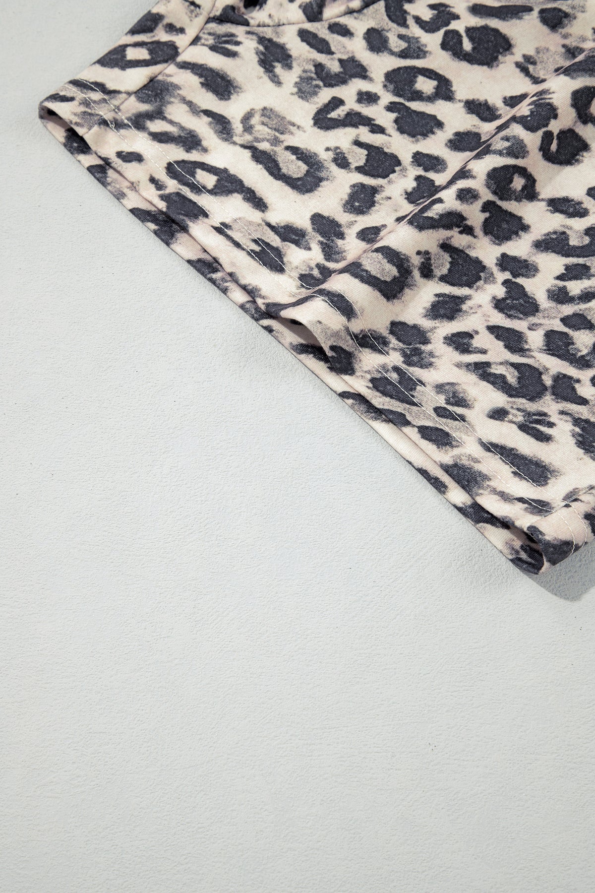 Leopard Zip-Up + Shorts Set