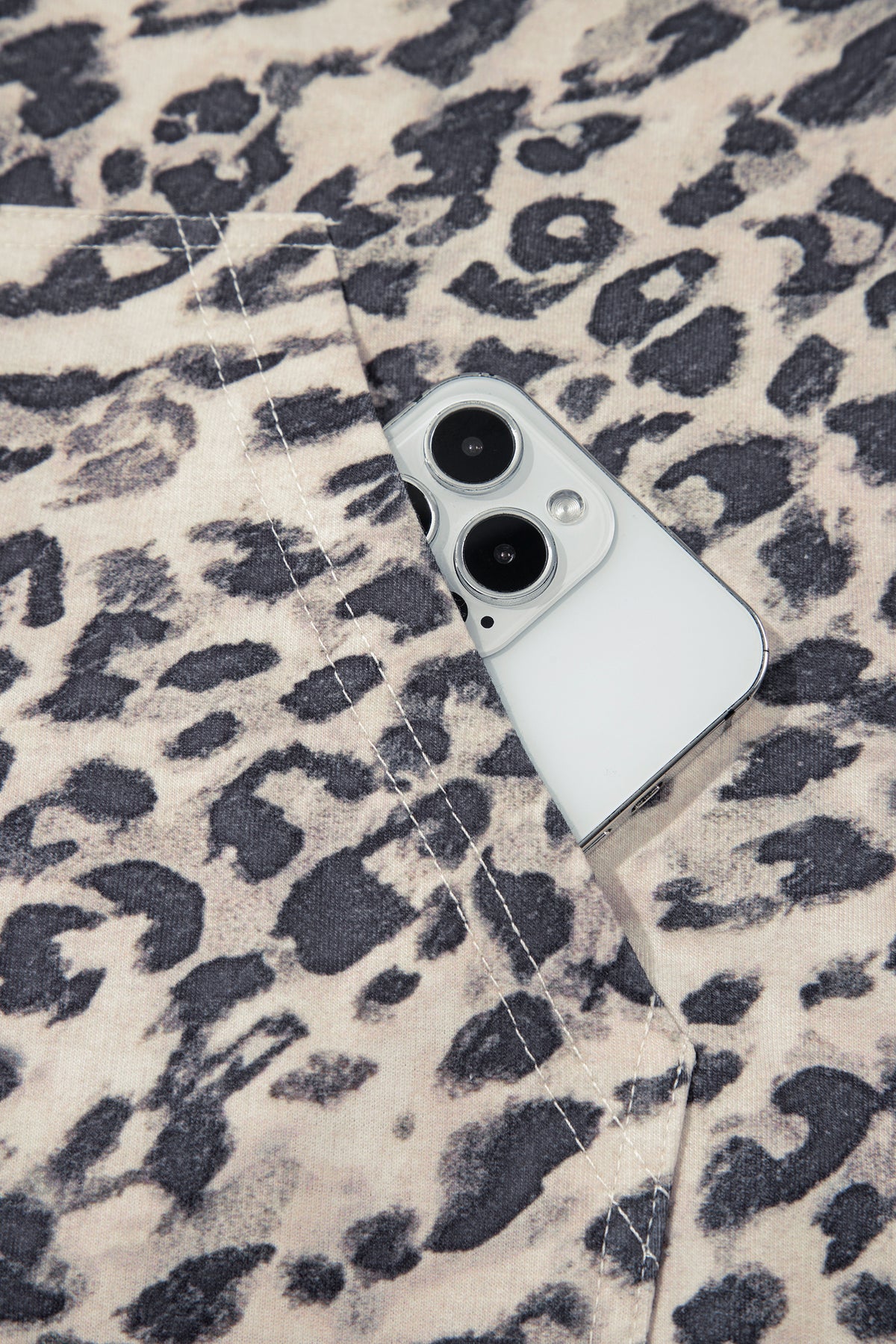 Leopard Zip-Up + Shorts Set