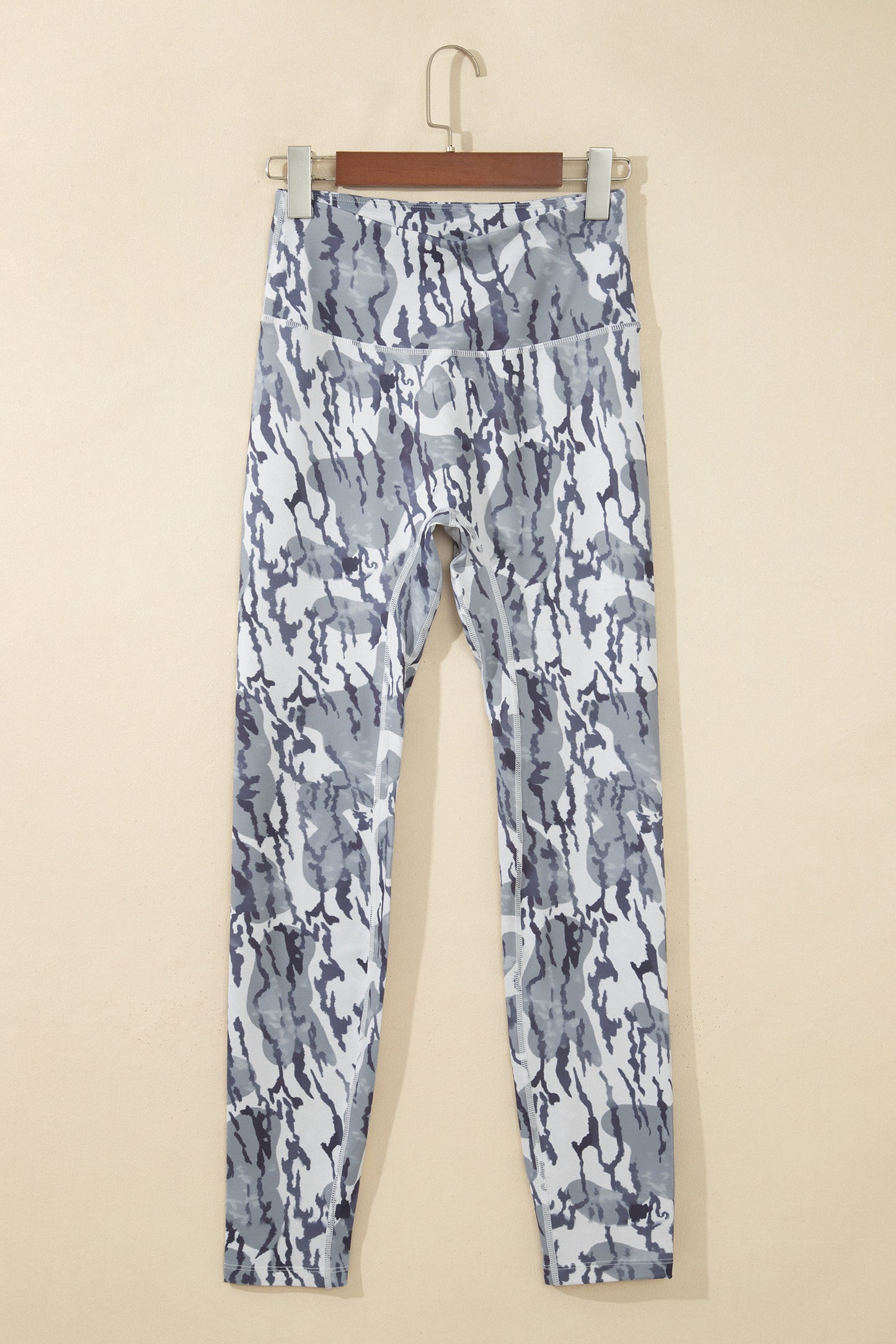 Multicolor Camouflage Pattern High Waist Leggings