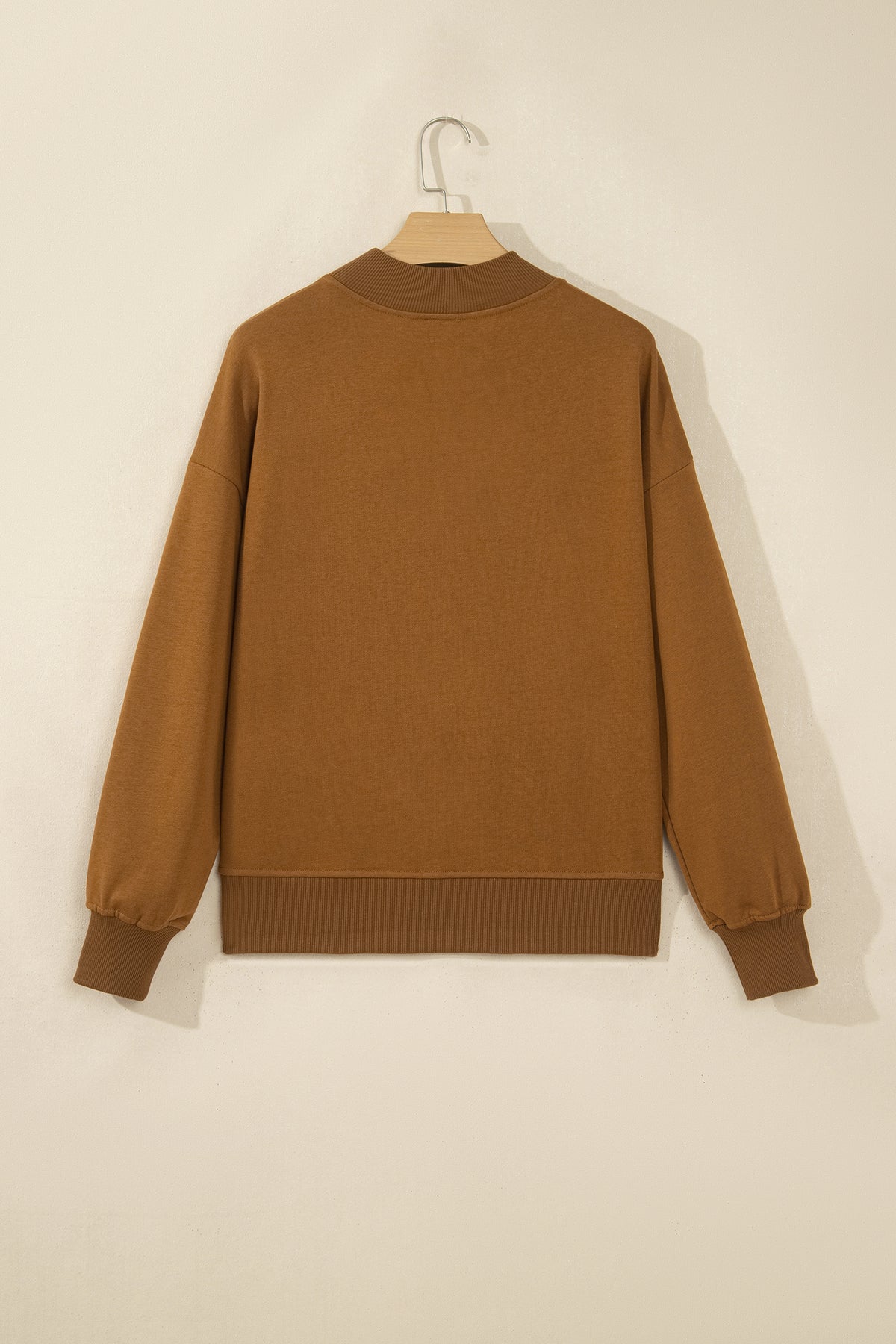 Chestnu COZY Embroidered Long Sleeve Sweatshirt