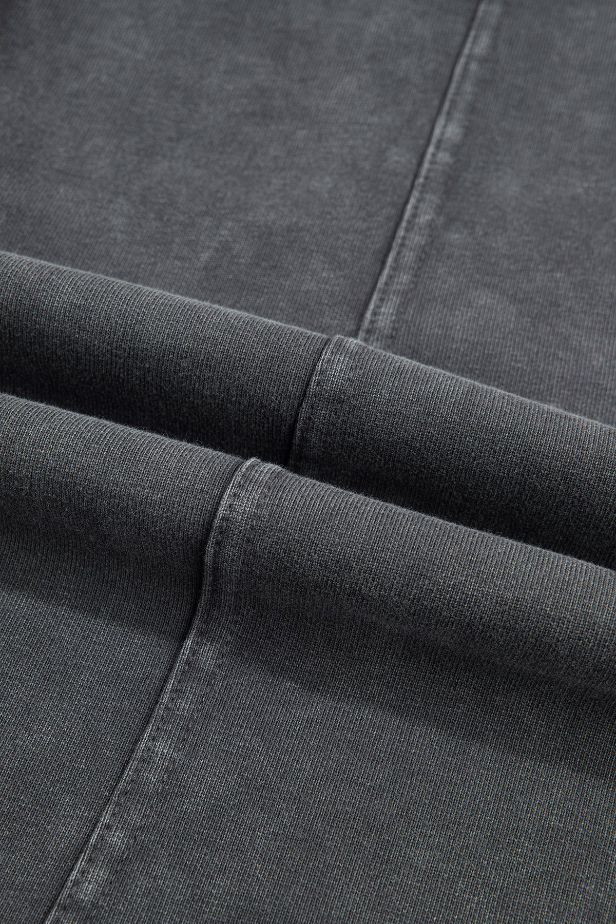 Mineral Wash Seam Detail Elastic Waist Barrel Pants