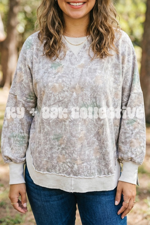 Light Camo Long Sleeve Top