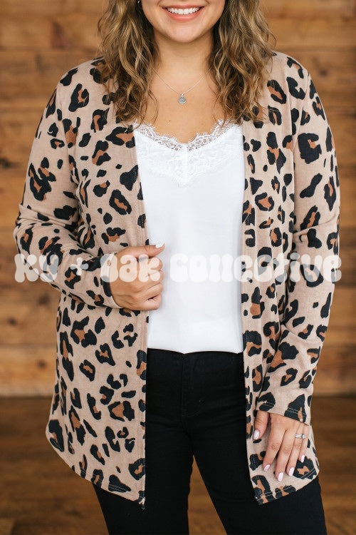 Leopard Print Long Sleeve Cardigan