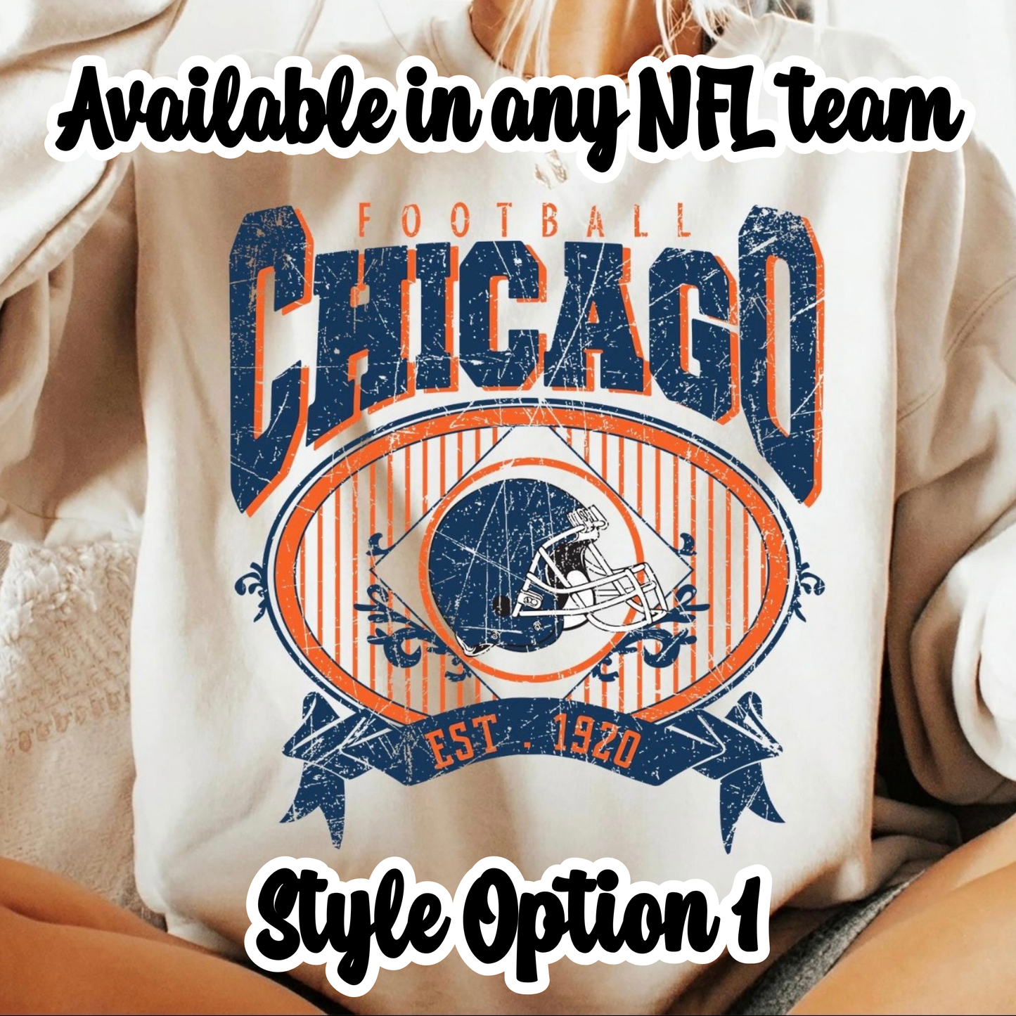 Vintage Custom Team Crewnecks - Style Option 1