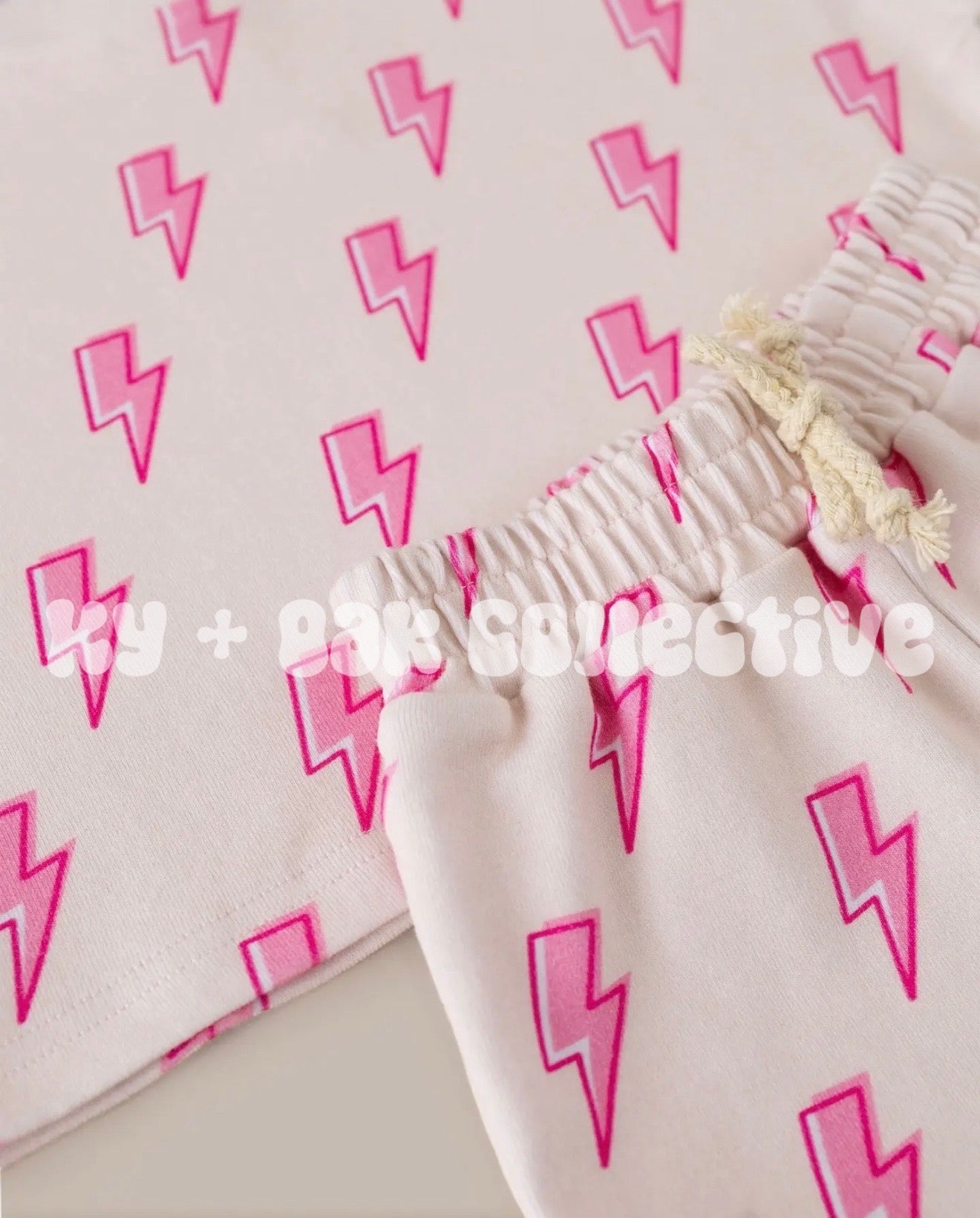 Shorts Set | Pink Bolts - RTS