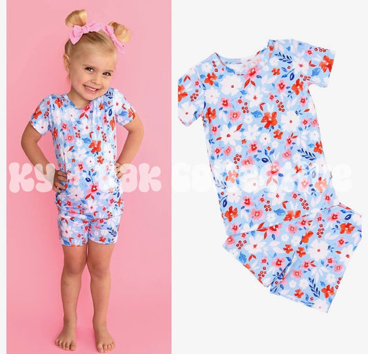 Bamboo 2 Piece Short Set | Dainty Floral