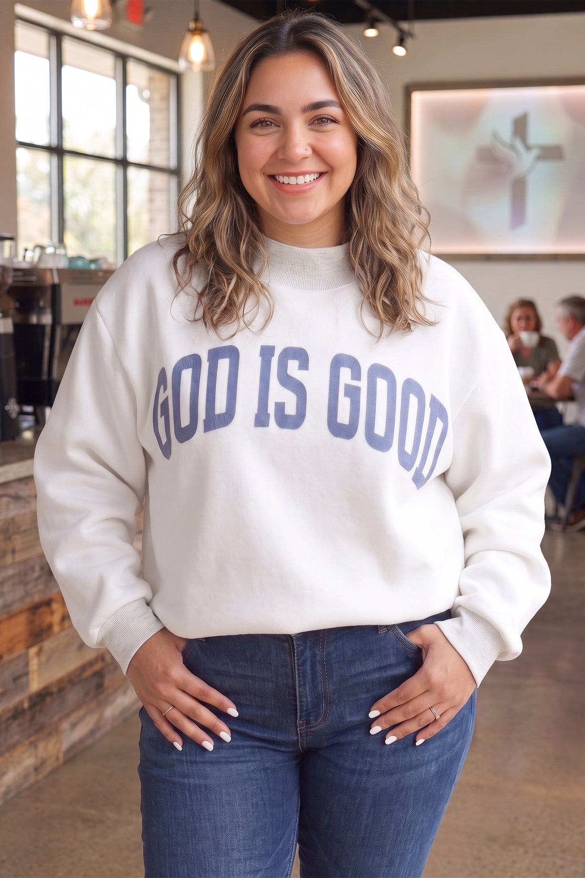 Jesus Long Sleeve Oversized Sweatshirt