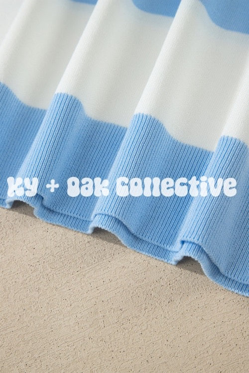 Sky Blue Stripe Tee