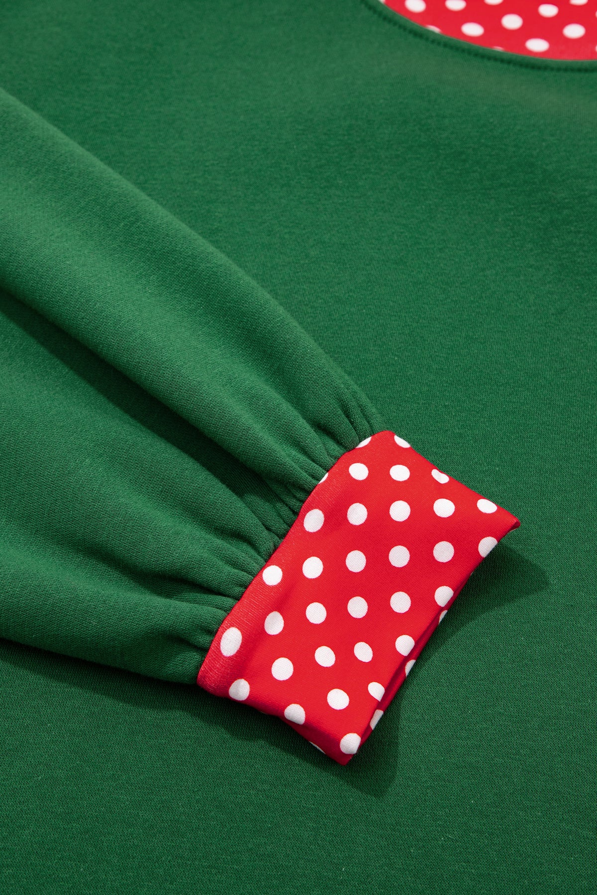 Polka Dot Accents Sweatshirt
