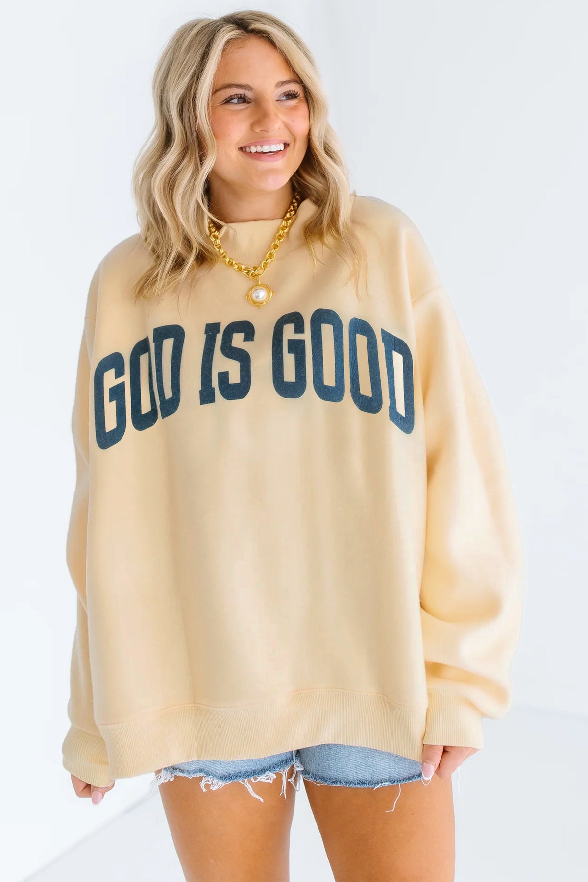 Jesus Long Sleeve Oversized Sweatshirt