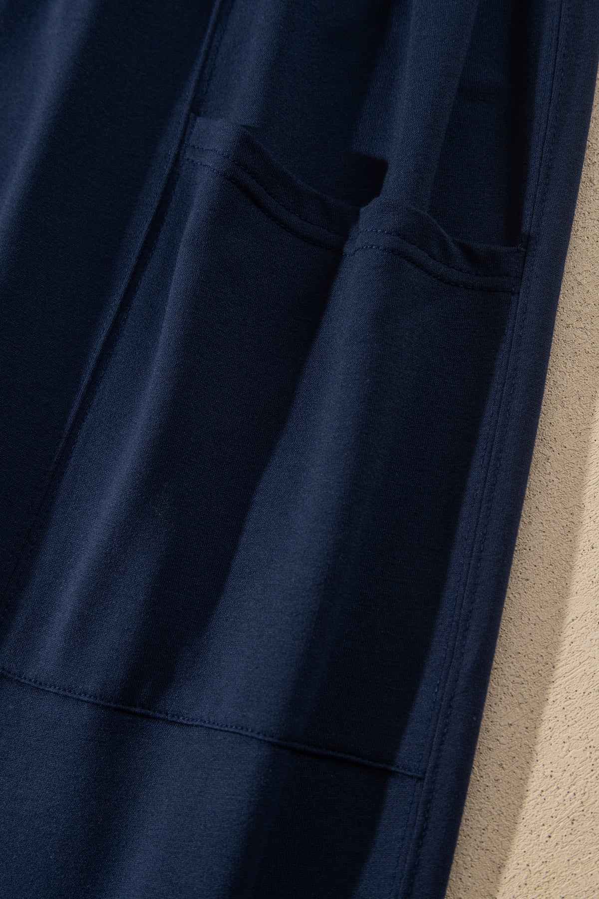 Elastic Waist Drawstring Wide Leg Full Length Pants