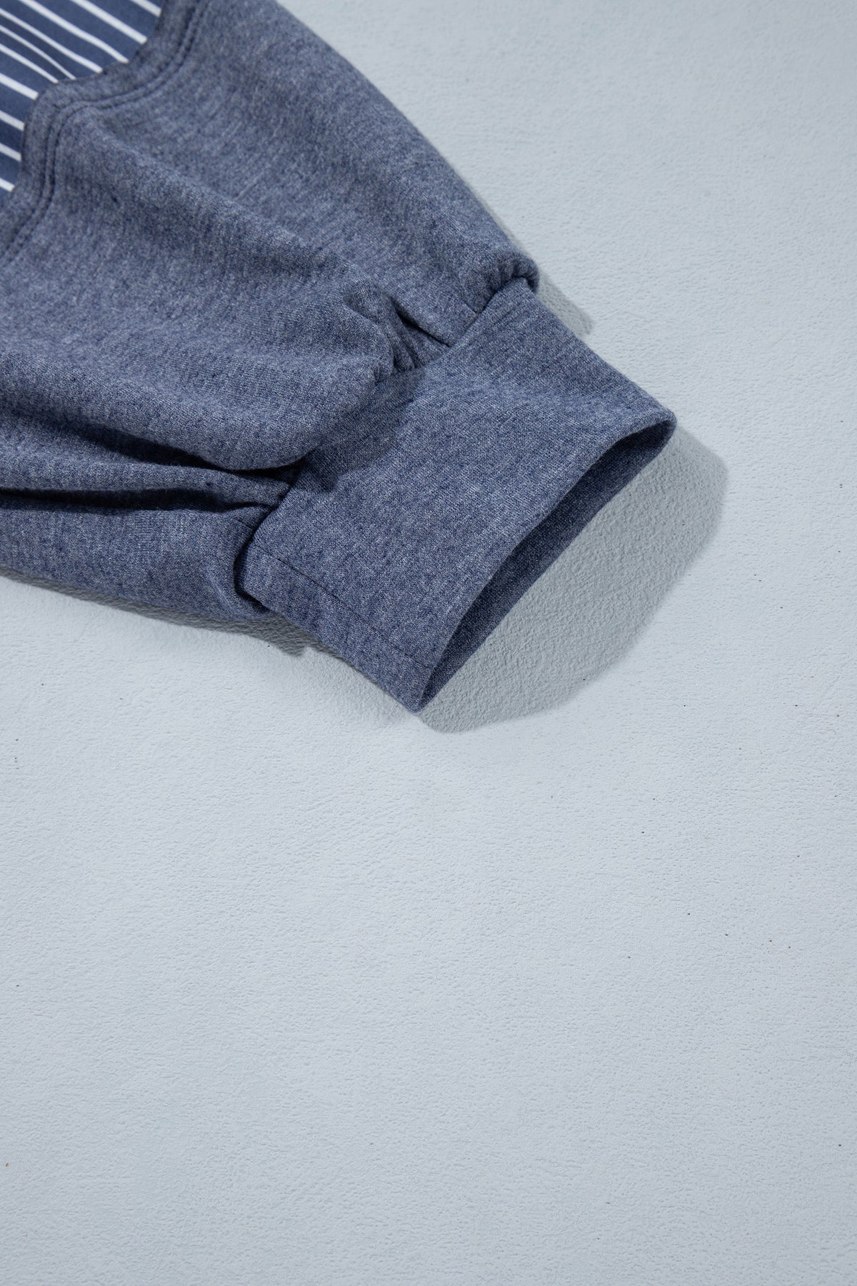 Raw Seam Patchwork Long Sleeve Top Pocket Casual Pants Set