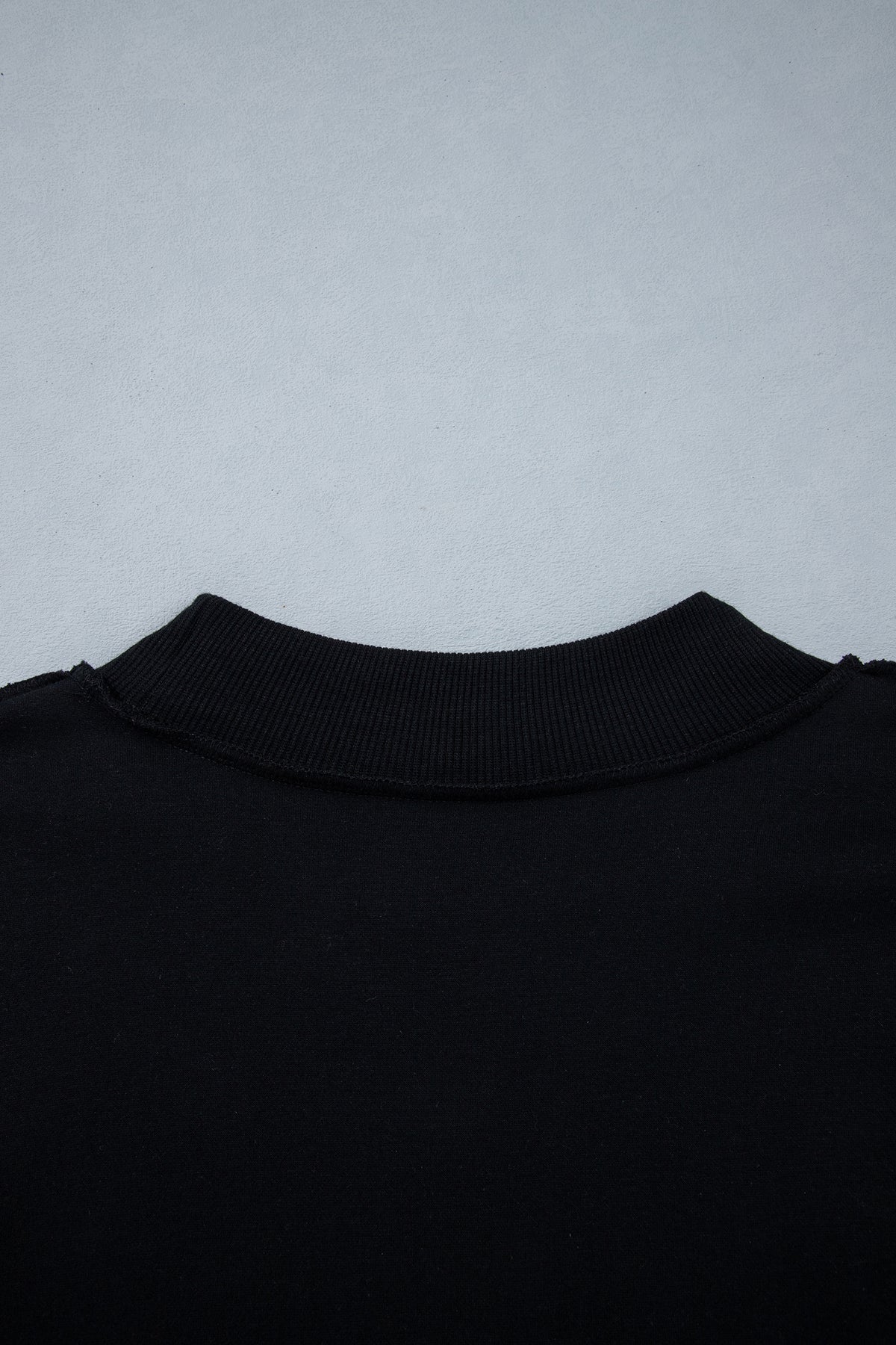 Oversized Drop Shoulder Reversible Mock Neck Sweatshirt