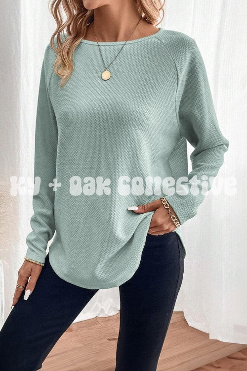 Jade Textured Knit Top