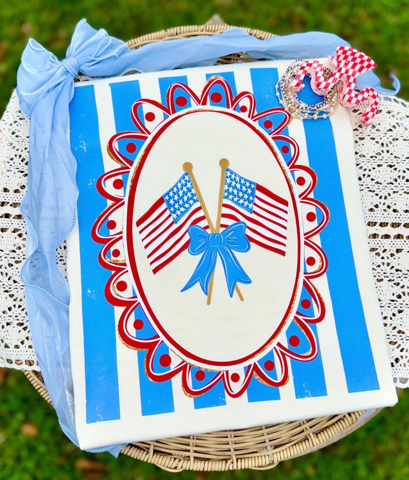 Patriotic Coquette Flags - Toddler/Youth