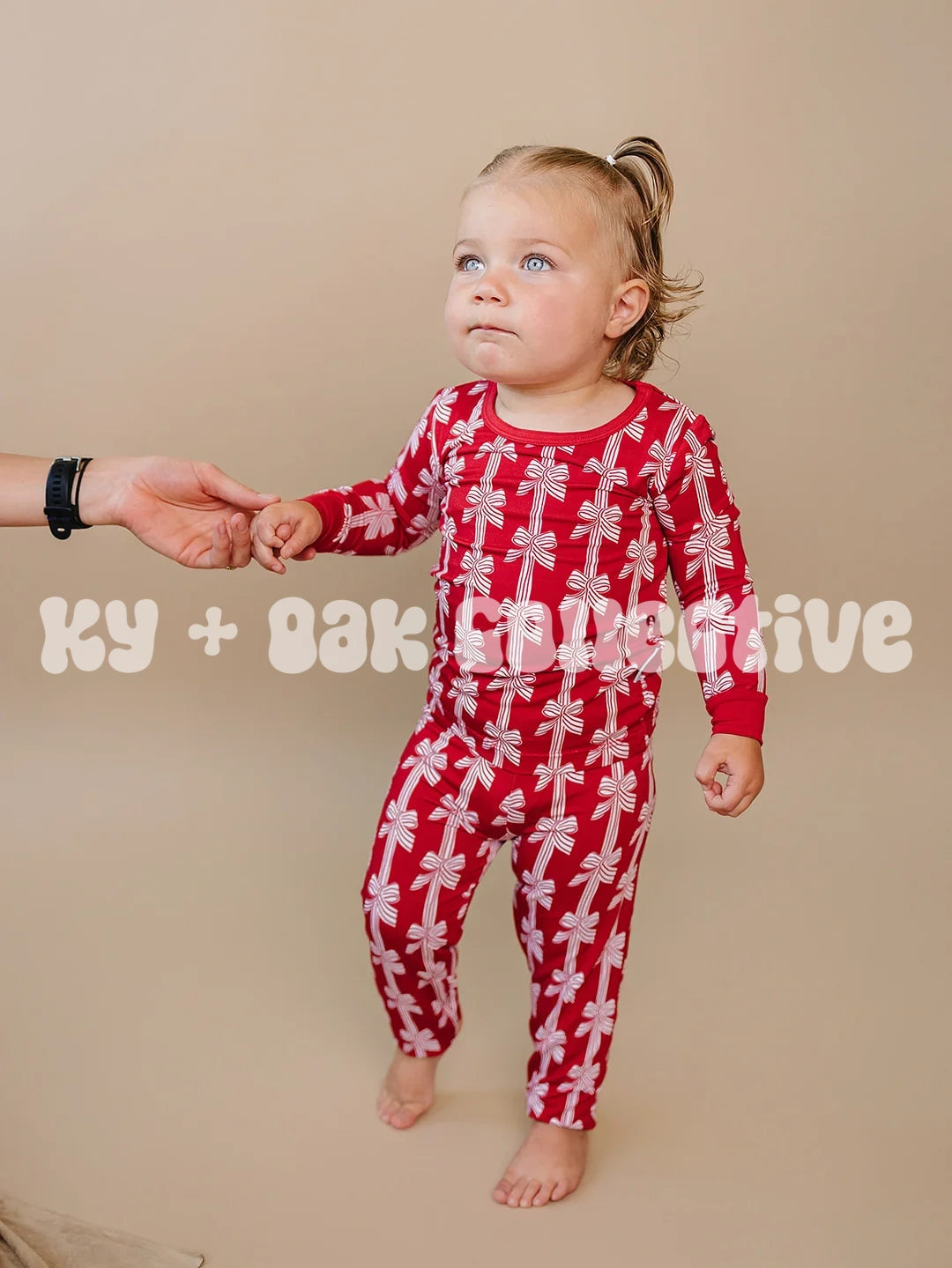 Bamboo Two Piece Set | Red Bows