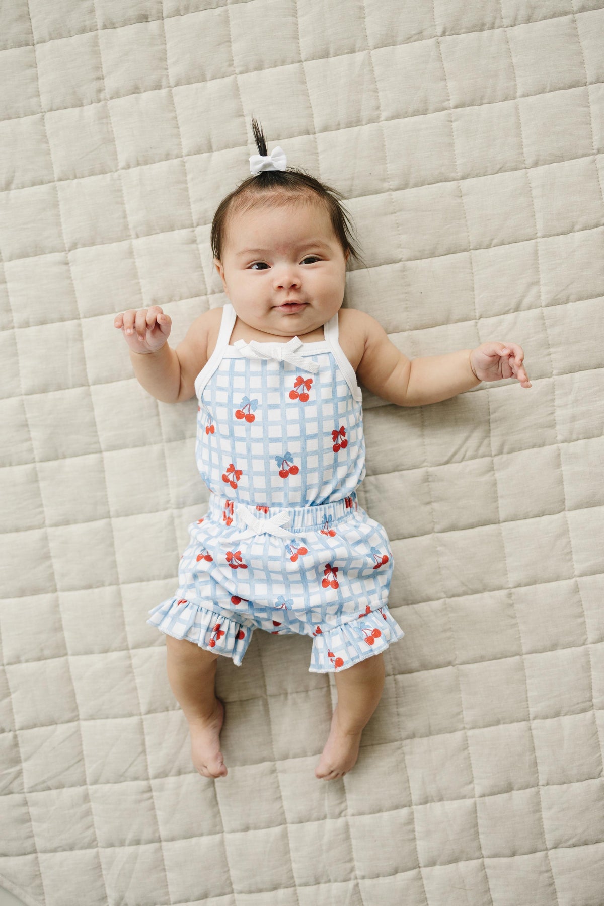 Shorts Set | Gingham Cherry