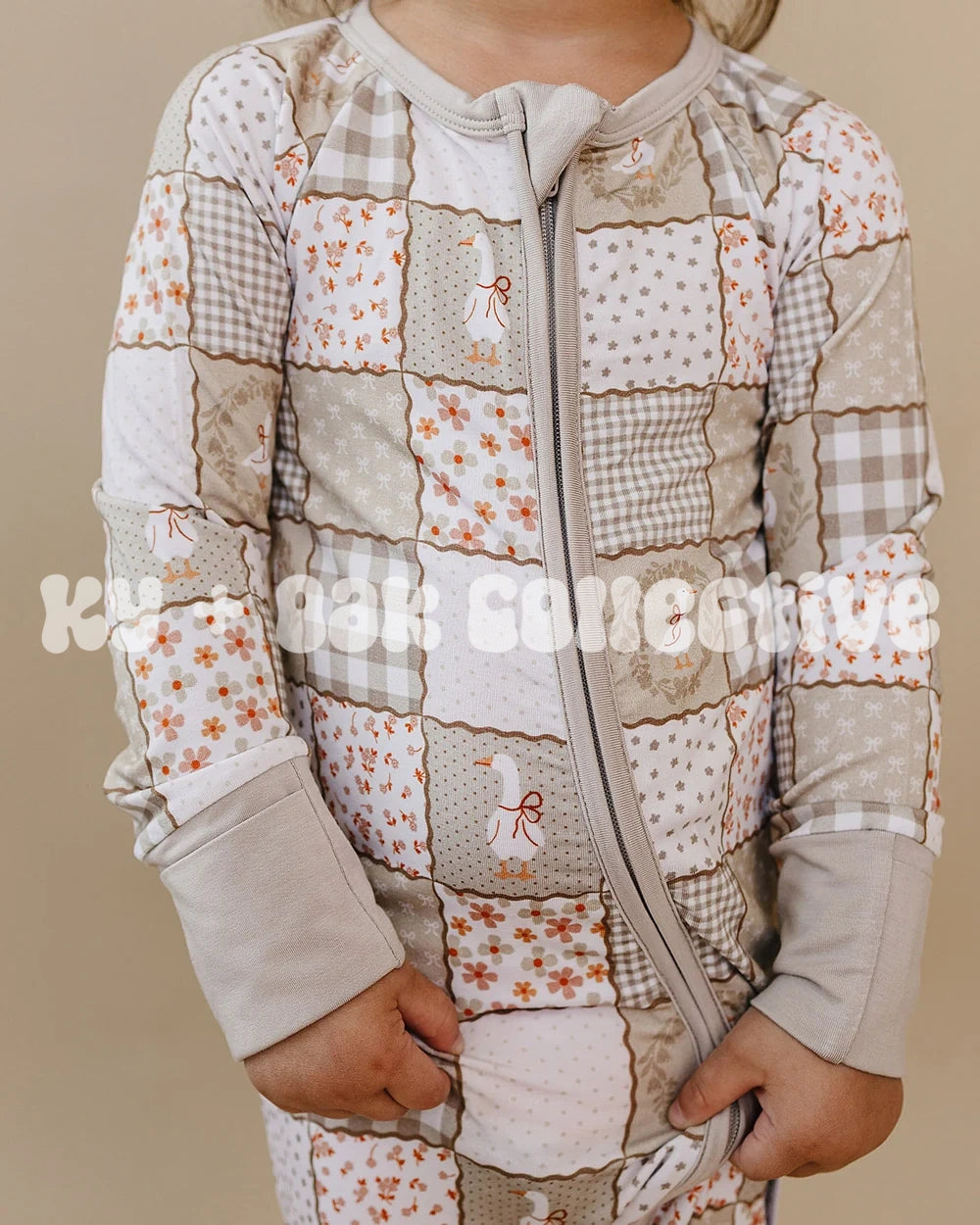 Bamboo Zip Romper | Cottage Goose