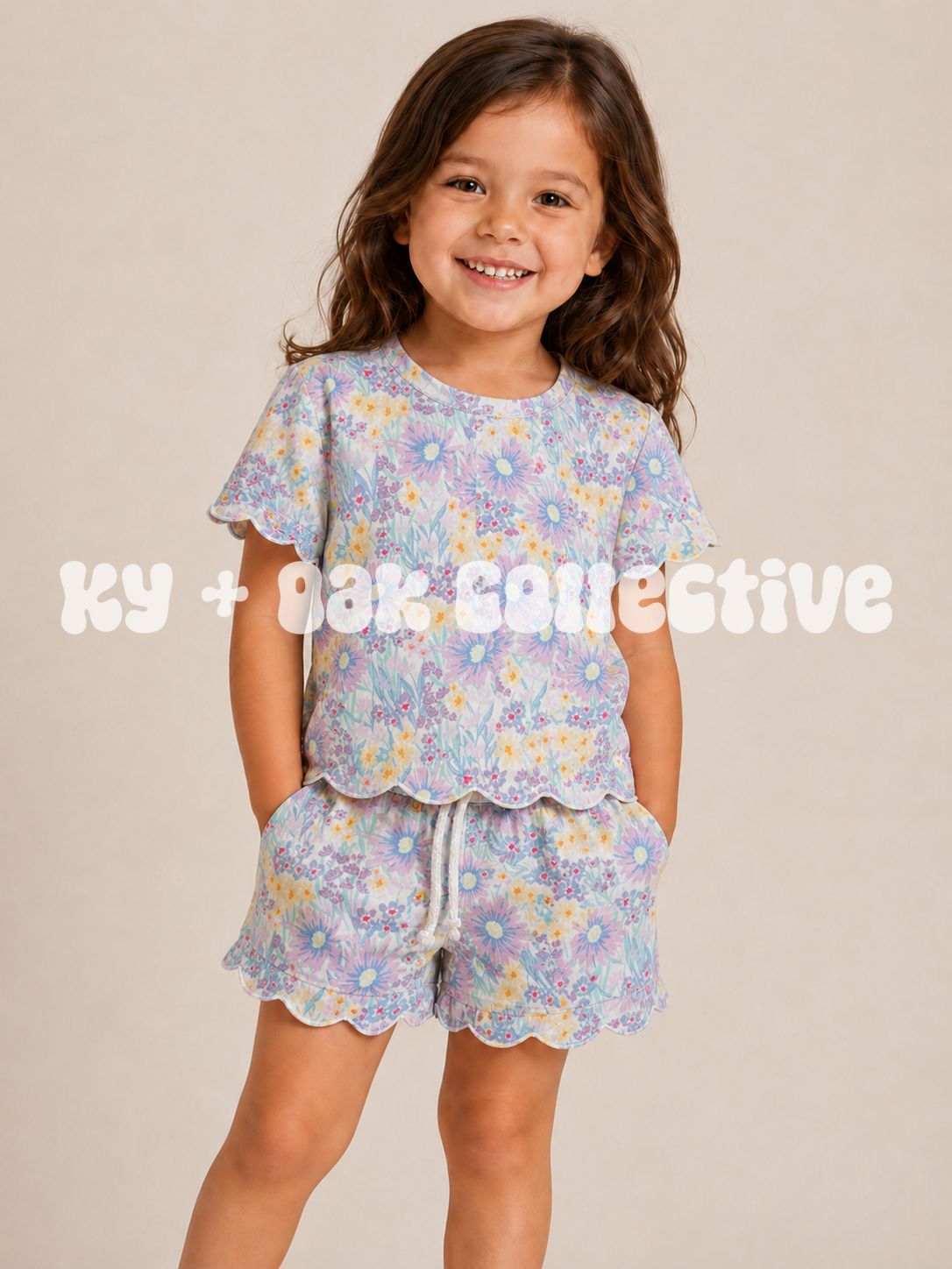 Scalloped Set | Floral - RTS