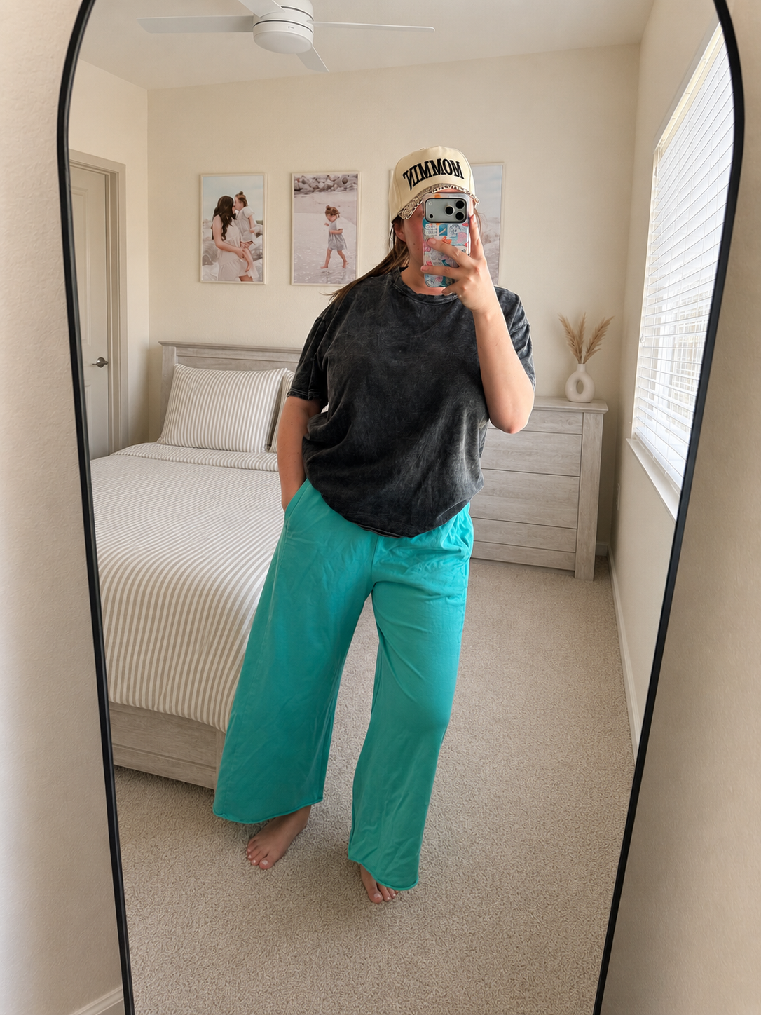 Sea Green Mineral Wash Flares - RTS