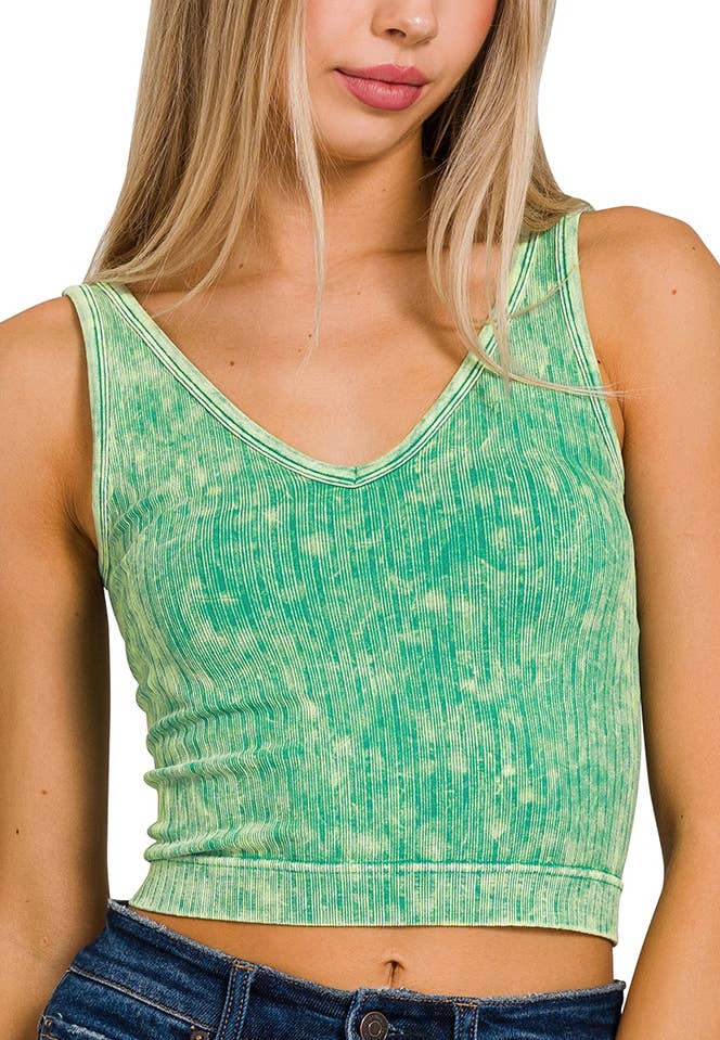 Zenana Washed Ribbed Tank - RTS